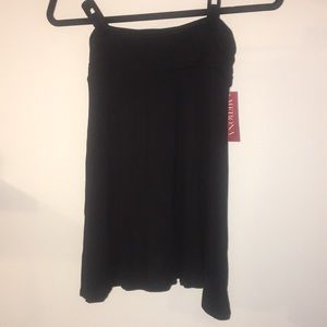 Flowy cotton skirt with ruching on the sides